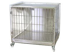 Stainless Chrome Dog Cage for Medium Races