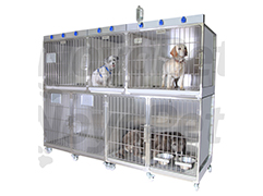Five Combined Unit Dog Cage