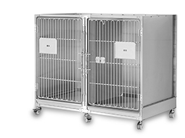 Stainless Chrome Dog Cage for Large Races
